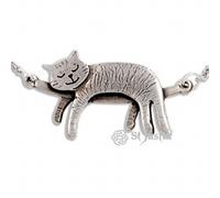 St Justin Sleeping cat necklace