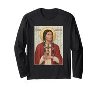 St. Kateri Tekakwitha First Native American Saint Tribute Long Sleeve T-Shirt