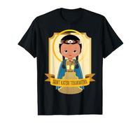 St Kateri Tekakwitha Lily of the Mohawks Catholic Saint Cute Value Graphic T-Shirt
