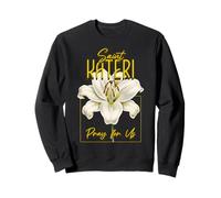 St Kateri Tekakwitha Lily Purity Catholic Saints Sweatshirt