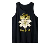 St Kateri Tekakwitha Lily Purity Catholic Saints Tank Top