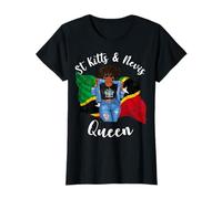 St Kitts And Nevis Queen Flag Emblem Crest Symbol Cute Cool T-Shirt
