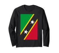 St Kitts & Nevis Flag Long Sleeve T-Shirt