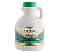 St Lawrence Gold Organic Maple Syrup 500ml - Canadian Amber Maple Syrup 660g - Sugar Syrup Alternative for Cocktails and Coffees - Ideal for Pancakes, Waffles and as a BBQ Glaze - Gluten Free, Vegan