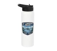 St Lawrence River Scenic New York Nature Stainless Steel Insulated Water Bottle