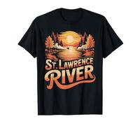 St. Lawrence River T-Shirt Retro River St. Lawrence T-Shirt