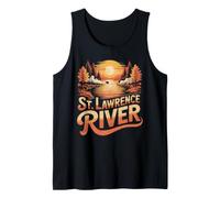St. Lawrence River T-Shirt Retro River St. Lawrence Tank Top