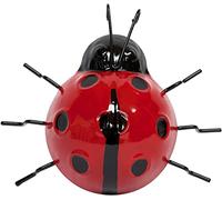 St@llion 1x Metal Ladybird Garden Wall Art Ornaments Hanging Ladybirds 3D Hand Painted