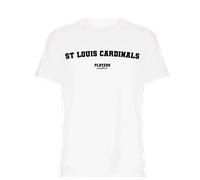 St Louis Cardinals Men's T-Shirt - White / L