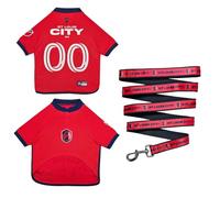 St. Louis City SC Dog Jersey & Leash Set, Size Large | St. Louis City SC dog jersey and matching leash featuring authentic team colors and official club graphics.