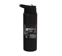 St Louis Gateway to The West Forest Park Museum District STL Stainless Steel Insulated Water Bottle