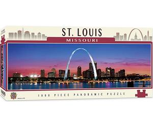 St. Louis Missouri 1000 piece panoramic jigsaw puzzle 990mm x 330mm TO CLEAR