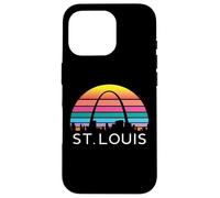 St Louis Missouri Gateway Arch Retro Mississippi River Lou Case for iPhone 16 Pro
