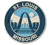 St. Louis Missouri Patch for Clothes - Embroidered Iron on Patch for Backpack Jacket - Fabric Sports Patches for Clothes Souvenirs & Gifts ID45095