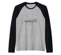 St Louis Missouri US Skyline Raglan Baseball Tee