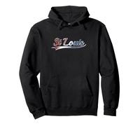 St Louis Missouri USA Patriotic Red White Blue Pullover Hoodie