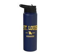St. Louis Missouri Vintage Pride Stainless Steel Insulated Water Bottle
