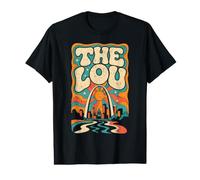 St Louis The Lou Funny Groovy Gateway Arch Value Graphic T-Shirt