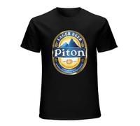 St Lucia Piton Beer Caribbean Drink Drinking Unisex T-Shirt Printed Tee Graphic Top Men Black Shirt M