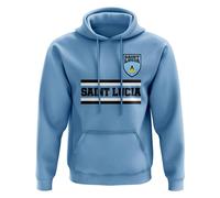 St Lucia Women's Womens Saint Lucia Core Football Country Hoody Sky Blue in Light Blue | Size: Large St Lucia Light Blue L