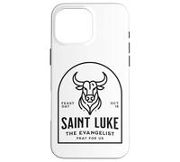 St Luke the Evangelist Catholic Patron Saint Bull Symbol Case for iPhone 16 Pro Max