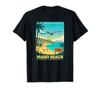 St. Maarten Caribbean Islands Palm Tree Vintage Beach T-Shirt
