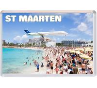 St Maarten - Caribbean - Jumbo Fridge Magnet 96 x 67mm BBSFHM1623