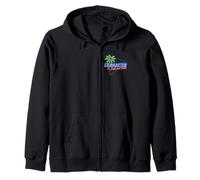 St Maarten Dutch West Indian Sea Turtle Saint Martin 80s Zip Hoodie