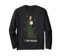 St Magdalene Catholic Saint Devotional Icon Long Sleeve T-Shirt