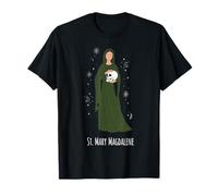 St Magdalene Catholic Saint Devotional Icon T-Shirt