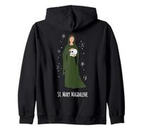 St Magdalene Catholic Saint Devotional Icon Zip Hoodie