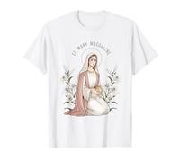 St. Magdalene Lily Symbol Easter Devotion T-Shirt