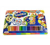 St. Majewski Bambino Crayons 26 Colours in a Metal Box with Sharpener