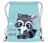 St.Majewski - Drawstring Bag - Drawstring Bag - Drawstring Gym Bag - Shoe Bag - Raccoon Pattern - 34cm x 43cm