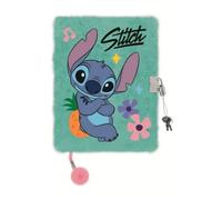 St.Majewski - Girls' Diary with Lock Fluffy Plush - Notebook A5 - Children's Diary - 96 Sheets - Stitch Motif