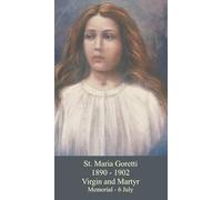 St. Maria Goretti Holy Card (10-pack) with Two Free Prayer Cards Included