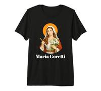 St Maria Goretti Inspirational Saint Quote Print Premium T-Shirt