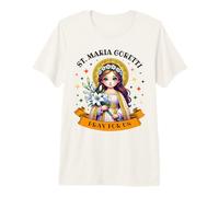 St Maria Goretti Lily Saints Catholic Saint for Kids Girls Premium T-Shirt