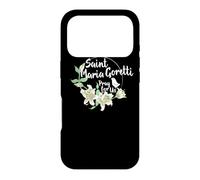 St. Maria Goretti Purity Catholic Saints Lily Symbol Case for iPhone 17 Pro