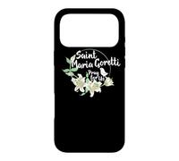 St. Maria Goretti Purity Catholic Saints Lily Symbol Case for iPhone 17 Pro Max