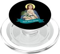 St. Maria Goretti Purity Pure Virtue Catholic Saint print PopSockets PopGrip for MagSafe