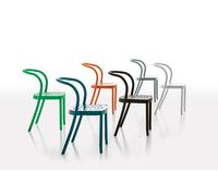 St Mark Outdoor Chair Aluminium Back Seat Stained Ocean Blue Moroso