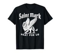 St Mark the Evangelist Apostle Lion Symbol Catholic Saint T-Shirt