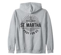St Martha Pray For Us Patron Saint Of Cooks Zip Hoodie