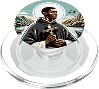 St Martin de Porres Catholic Church Black Saints Peru Cross PopSockets PopGrip for MagSafe