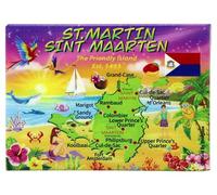 St.Martin/St.Maarten Caribbean Fridge Collector's Souvenir Magnet 2.5" X 3.5"