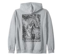 St Mary Magdalene Vintage Art Traditional Catholic Saint Zip Hoodie