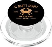 St Mary's County Maryland USA Crab Design PopSockets PopGrip for MagSafe