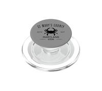 St Mary's County Maryland USA Crab Design PopSockets PopGrip for MagSafe