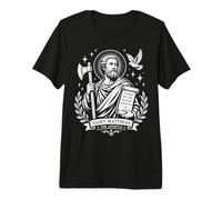 St Matthias the Apostle Catholic Patron Saint Confirmation Premium T-Shirt